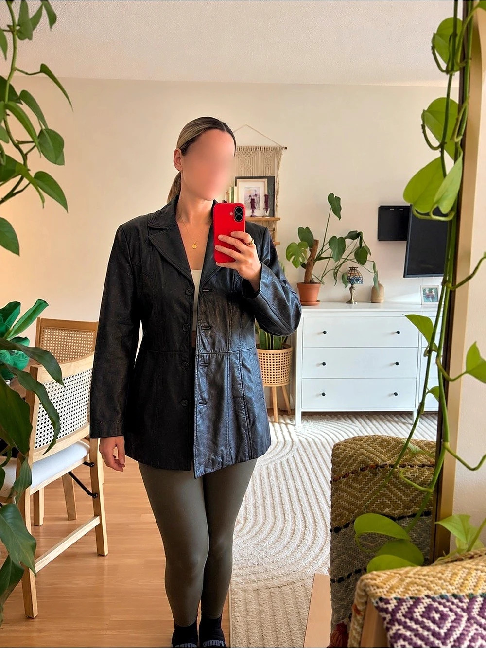 Danier Black Leather Jacket